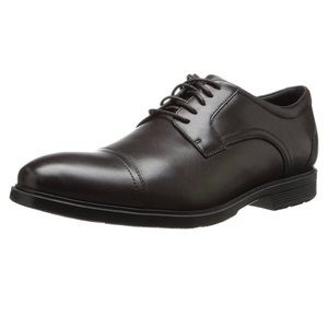 Black Leather Men’s Captoe Oxford